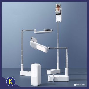 Gậy Livestream thông minh DOXG-V6 - Xoay 360, kèm đèn chiếu sáng