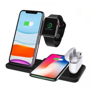 Đế sạc không dây Q20 4in1 màu đen